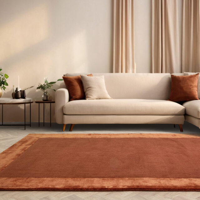 Mukaram Plain Hand-Woven Area Rug