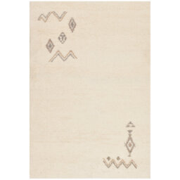 Hand Knotted Wool Cream Indoor Rug