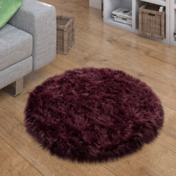 Bruns Heart Handmade Tufted Purple Rug