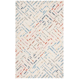 Meteo Rindelt Rug In Ivory & Multi