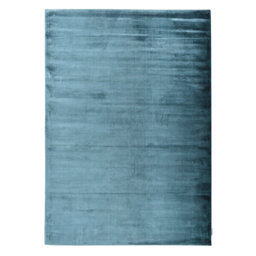 Shine Solid Colour Hand Woven Hand Loomed Teal Area Rug