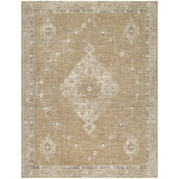 Becki Owens Penny-Vintage Brown Grey Traditional Vintage Boho Fringe Living Dining Bedroom Rug