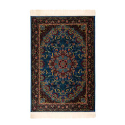 Machine Woven Brown/Blue Rug