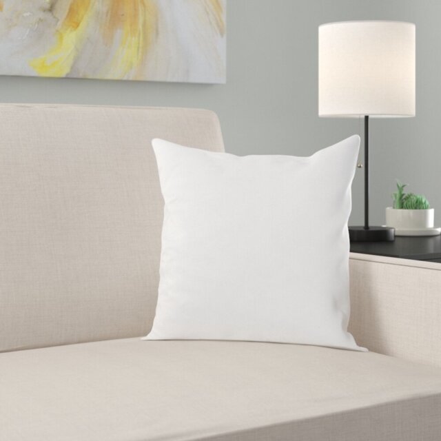 Reade White Square Cushion