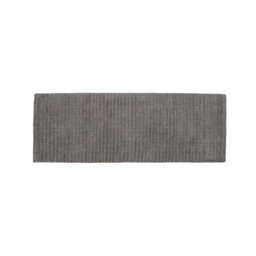 Iam Flatweave Wool/Cotton Dark Grey Rug