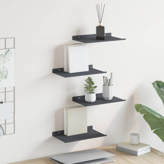Floating Shelf Wall-Mounted Steel Home Storage Shelving Modern Shelves