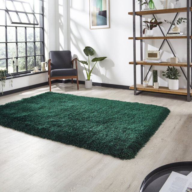 Youngtown area rug Hand Tufted Jewel Green