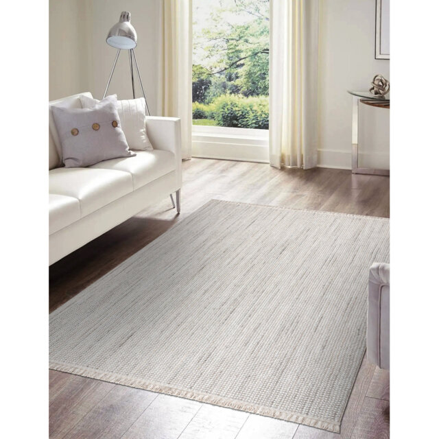 Mindarie Solid Colour Flat Woven Flatweave Area Rug