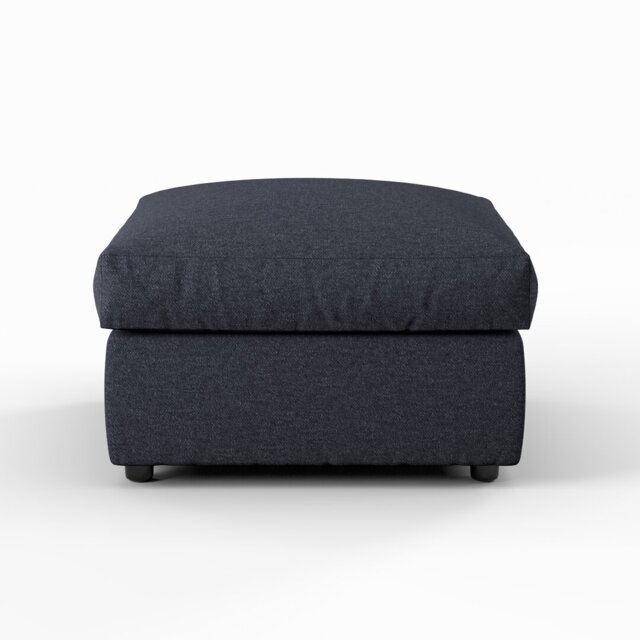 70cm Wide Square Solid Colour Standard Ottoman