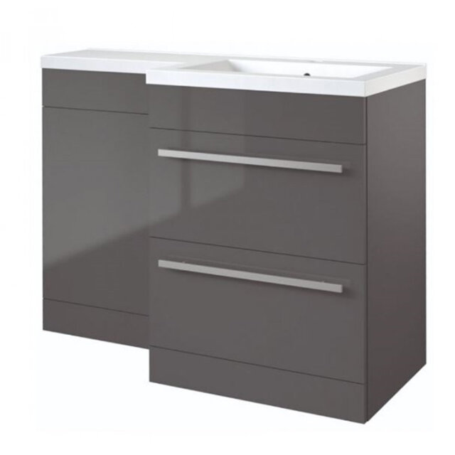 Clifton 600mm Wall Mounted Single Bathroom Vanity with Vitreous China Basin