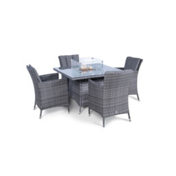 Parham Square 7 - Piece 4 - Person 110Cm L Outdoor Dining Set