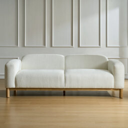 Andres Modern 182.8cm W Curved 3 Seater Sofa with Deep Seat Comfort