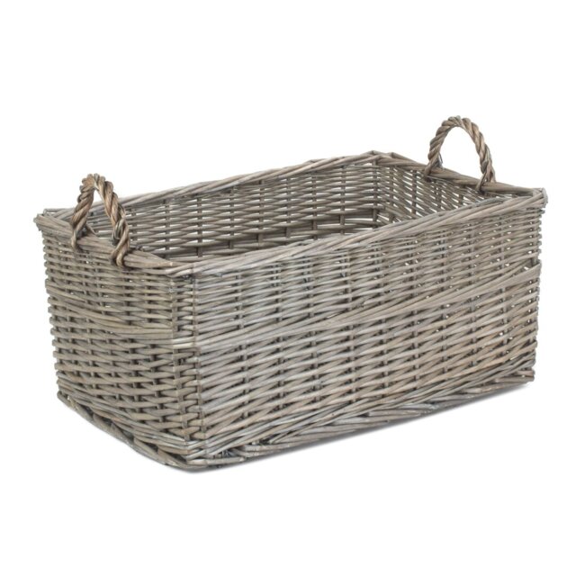 Wicker Shallow Storage Basket