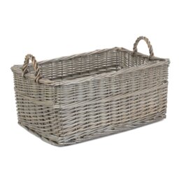 Wicker Shallow Storage Basket
