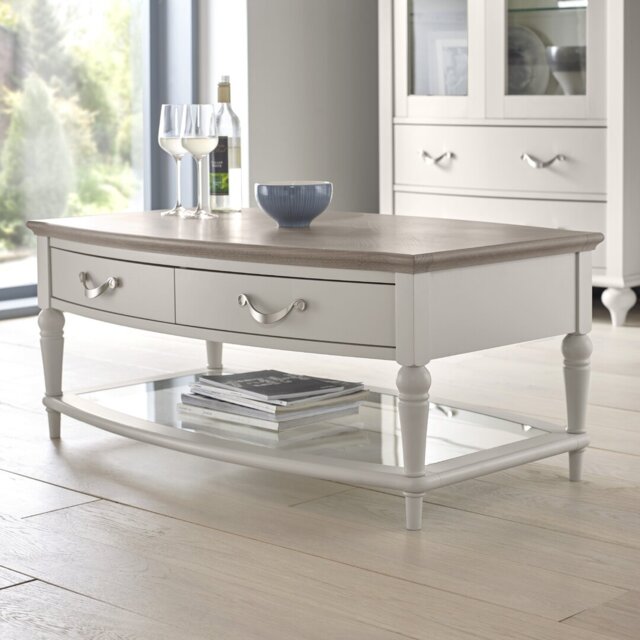 Dimas Four Leg Coffee Table with Storage