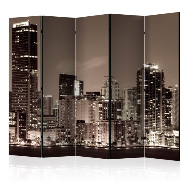 Room Divider - Miami In Sepia II [Room Dividers]
