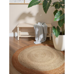 Jutta - Round Jute Rug by Hanse Home - Natural Rug, 100% Jute, Handwoven Boho for Living Room, Bedroom, Dining Room, Hallway