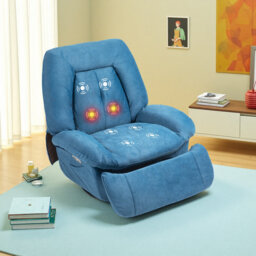 300lbs Electric Massage Swivel Recliner With Heat & Voice Control - Wide Seat Oversized Padded Power Recliner With Lumbar Pillow, Fabric Massaging Cha