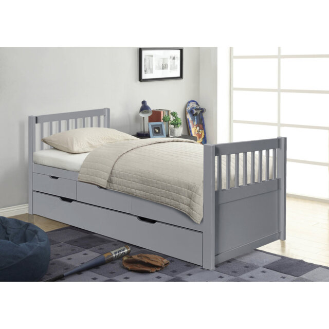 Goldia UK Single - DE 90 x 190 cm Slat Bed