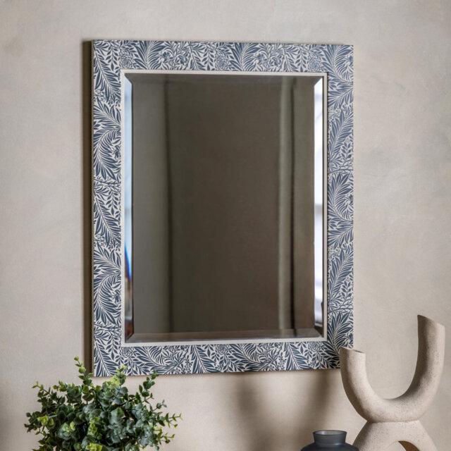 Margret Botanical Rectangle Mirror 51cmx61cm