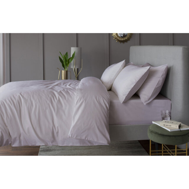 Cotton Solid Colour Duvet Cover Set with Pillowcases Included