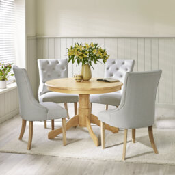 Tamala 4 - Person Rubberwood Solid Wood Dining Set
