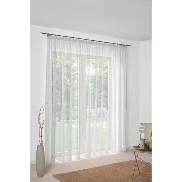 Curtain Annika, semi-transparent, with pleat tape 1:2.5