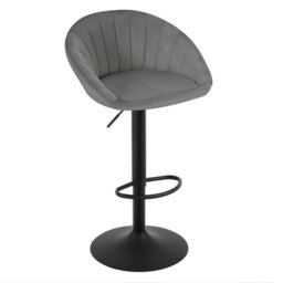 Bar Stool Height Adjustable Swivel Kitchen Stool With Backrest Stool Kitchen Bar Counter Stool 150Kg Velvet Metal