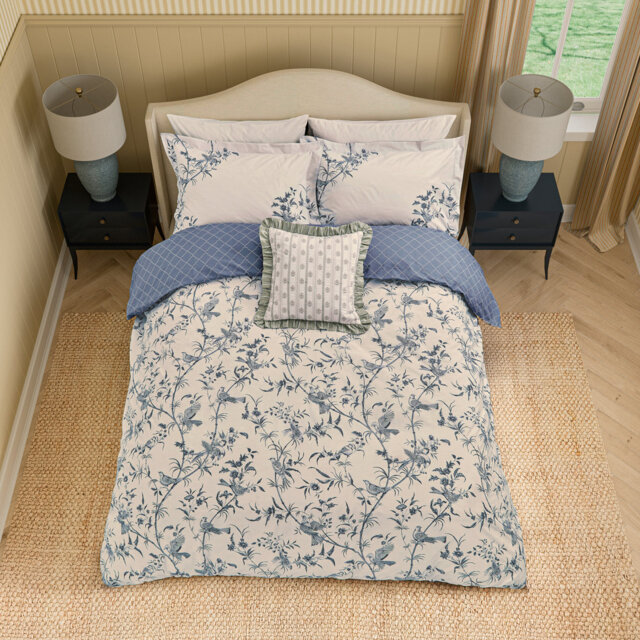 Paradise Woods Cotton Floral Duvet Cover Set