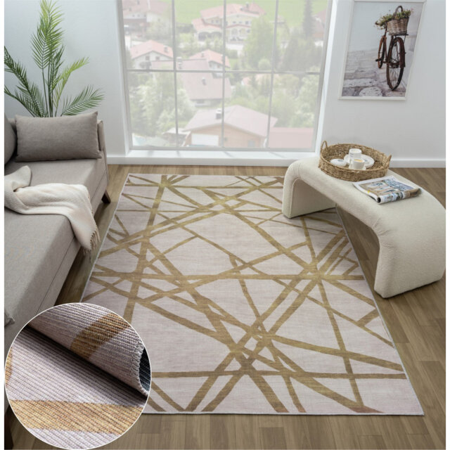 Brotherson Abstract 160cm X 246cm Indoor / Outdoor Area Rug
