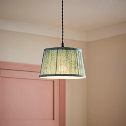 Clymer Linen Blend Empire Lamp Shade ( Slip-On ) in Blue