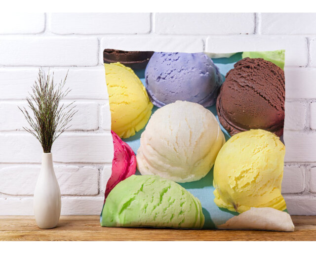Marauder Ice Cream Scoops Scatter Cushion with Filling
