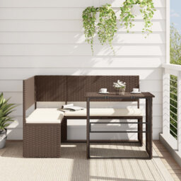 142.5cm Wide Patio Sofa with Cushions
