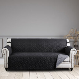 Waterproof Reversible Quilted Sofa Cover with Adjustable Straps
