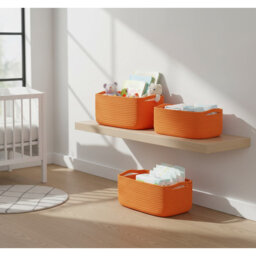 Highland Dunes Cotton Decorative Basket