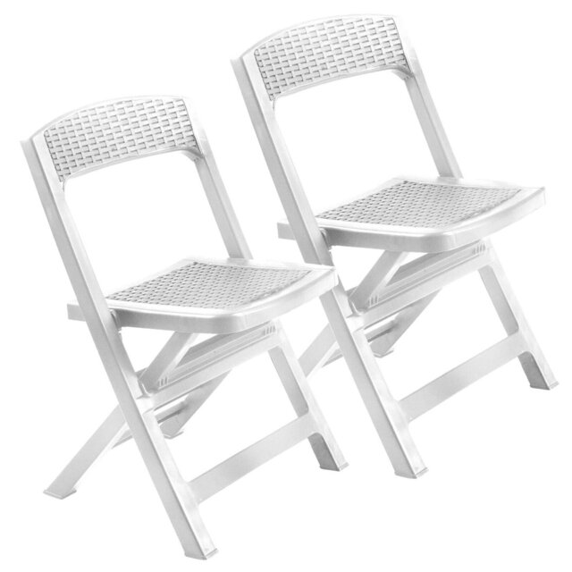 2 X Anthracite Collapsible Outdoor Folding Garden Chair Outdoor Camping Patio Black Lounge Seat