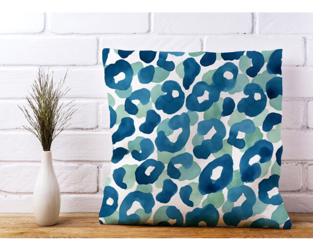 Hejira Animal Print Square Throw Cushion