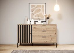 Dunblane 137.3cm W 3 - Drawer Chest of Drawers