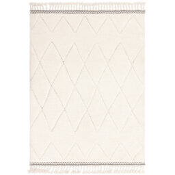 Buckmiller Tribal Moroccan Machine Woven Cream Area Rug