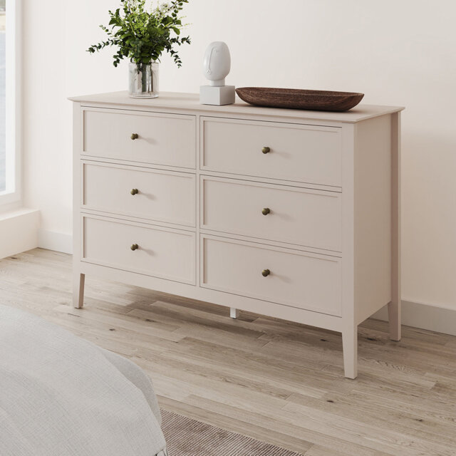 120cm W 6 - Drawer Chest of Drawers
