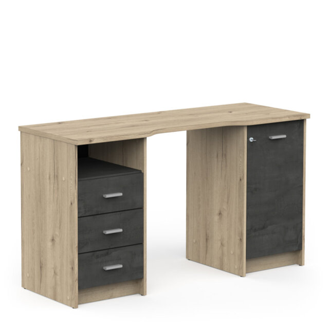 Ayreanna 132Cm Computer Writing Desk with Storage