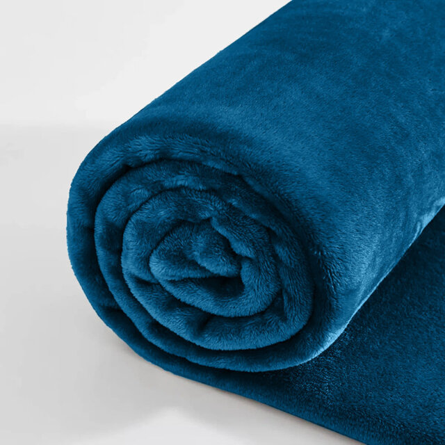 Reversible Mink Faux Fur Plush Fleece Throw/ Blanket