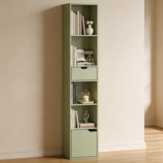158cm H x 30cm W Engineered Wood Bookcase