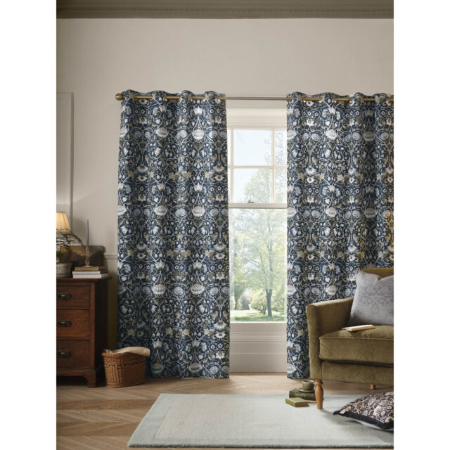 Cotton Blend Curtain Panel Pair