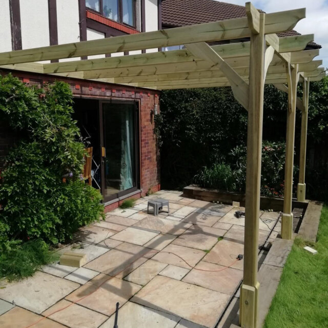 Bavia Solid Wood Pergola