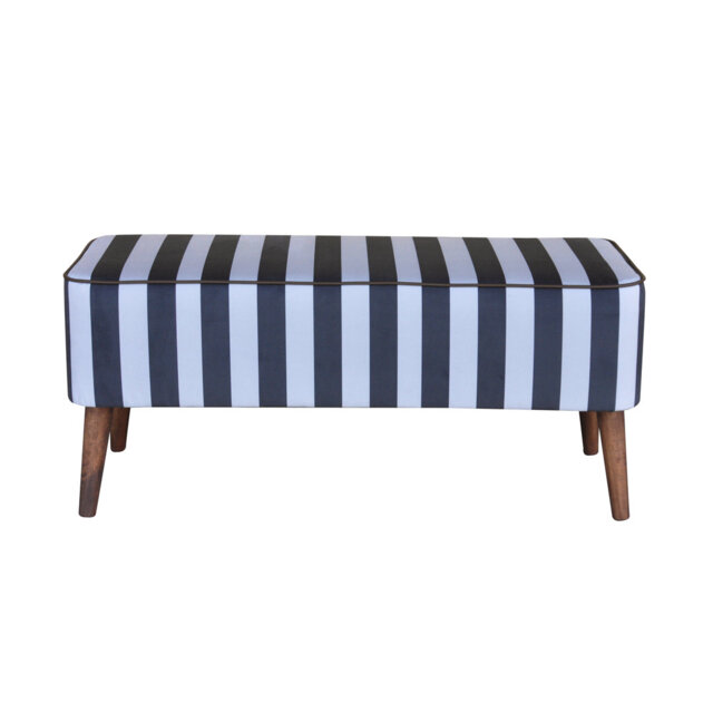 Mr.M Polyester Blend Upholstered Bench