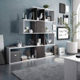 Bhrigu 145cm H x 145cm W Geometric Bookcase