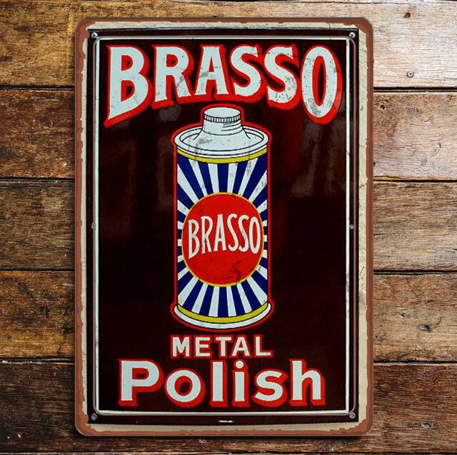 Brasso Metal Polish Metal Advertising Metal Wall Décor