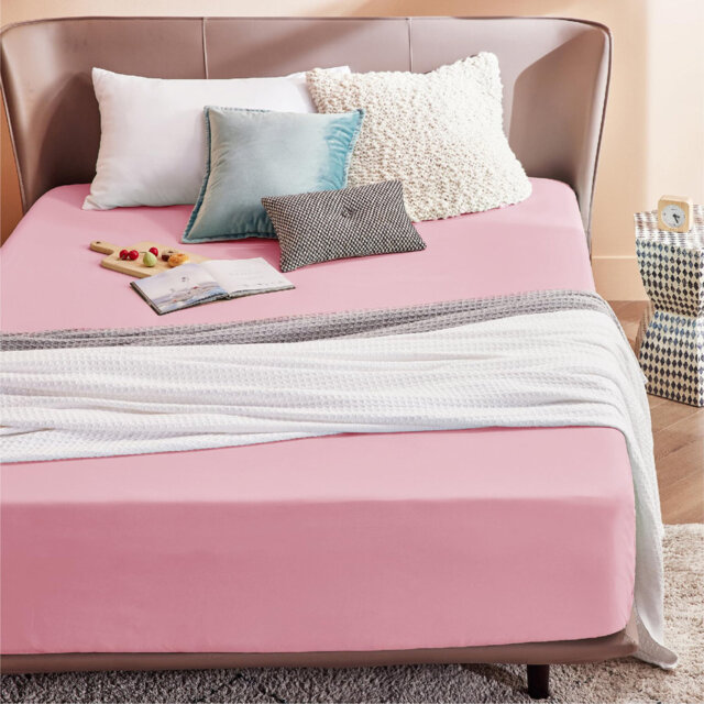 Bedsure Fitted Sheet Deep - Bed Sheets Extra Deep Pocket made of Soft Brushed Microfiber for Bed