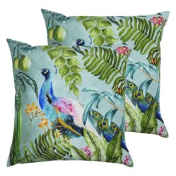 Indoor / Outdoor Multicolour Square Cushion